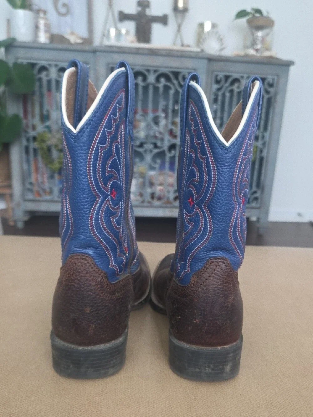Ariat Little Boys' Quickdraw Western Boots - Broad Square Toe Sz 11